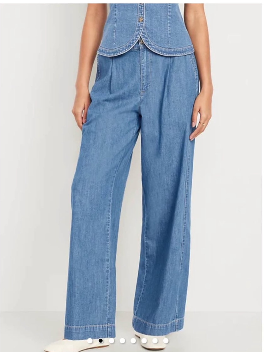 Wide Leg High-Rise Denim Pant Old Navy